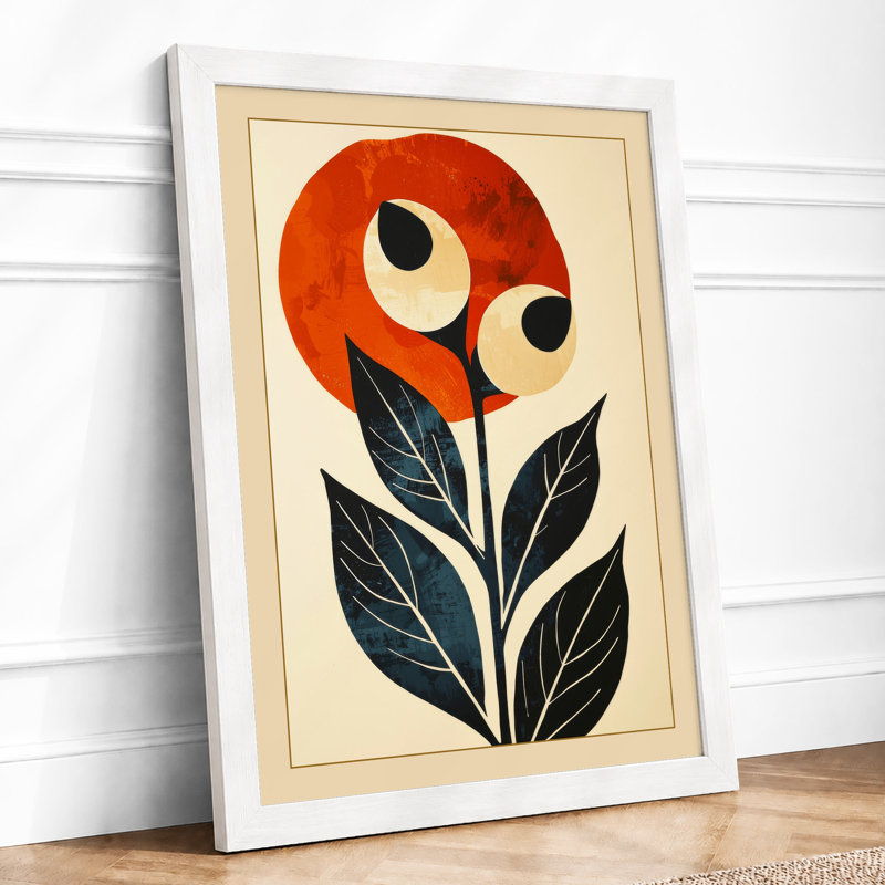 Whimsy Bloom Botanical - Framed Print, A3 - 42.0 x 29.7 cm, White