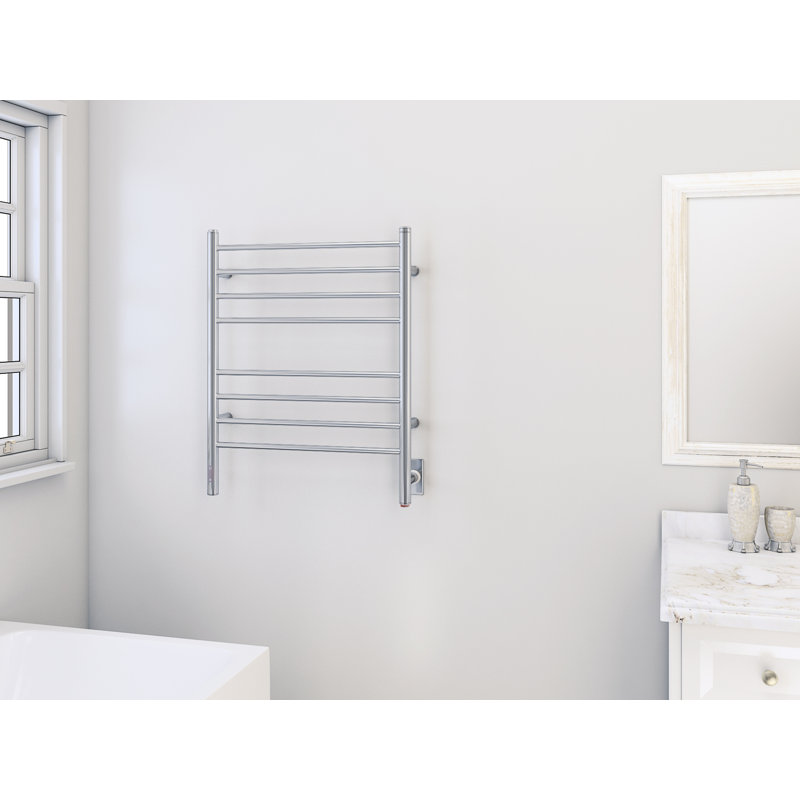 Chauffe-serviettes électrique Prestige avec minuterie intégrée, Acier inoxydable poli