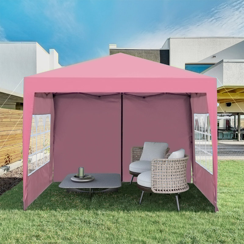Tente de pavillon d'extérieur escamotable d'extérieur avec fermeture à glissière et fenêtres