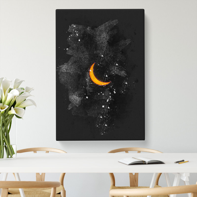 Partial Solar Eclipse - Wrapped Canvas, 50cm H x 35cm W x 3cm D