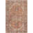 Mags Machine Washable Oriental Brick Red/Orange Area Rug-1495415254