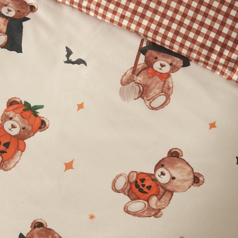 Scare Bears Reversible Duvet Cover Set, Double