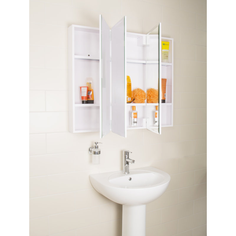 915mm W 762mm H Surface Frameless Medicine Cabinet Mirror 2 Adjustable, 762mm x 915mm