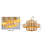 Transitional 12 Light 3 Tier Gold Leaf Chandelier-29552705
