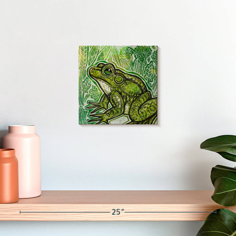 Petite grenouille ronce, H 10 po x l 10 po