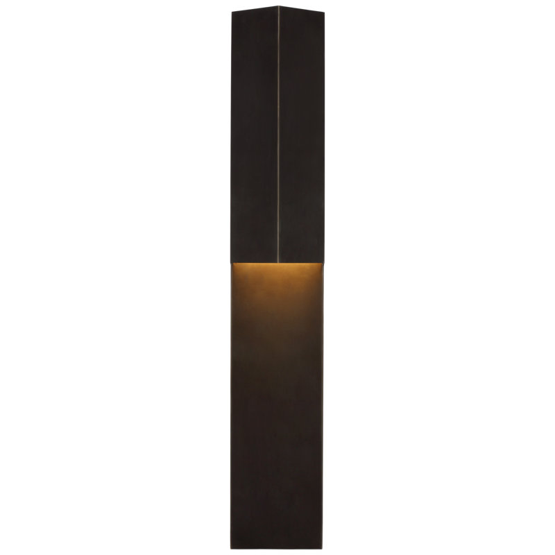 Kelly Wearstler Rega 30" Folded Sconce, Bronze