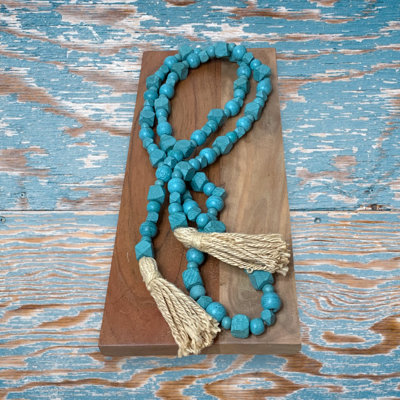 Boho Bead Garland-Robins Egg