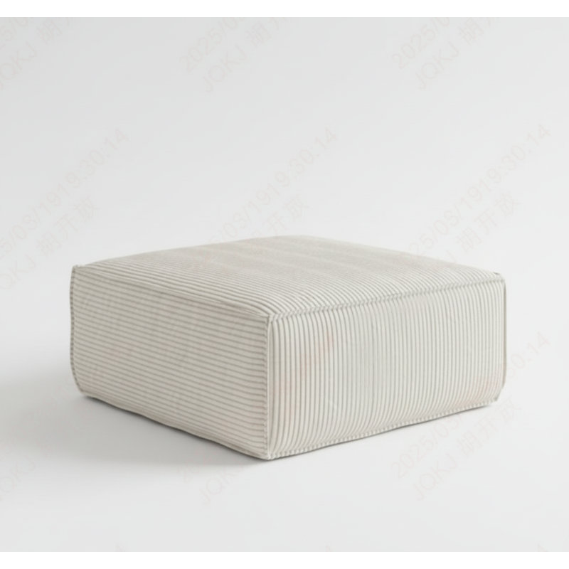 Sectional Sofa Ottoman, Cream