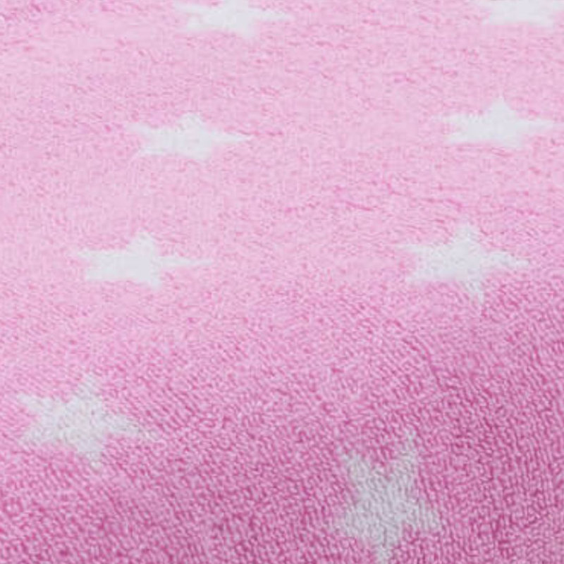 Evan Cotton Midweight Bath Towel, White/Pink