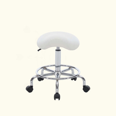 Tabouret selle ergonomique à roulettes, tabouret pivotant à hauteur réglable pour salon de beauté, tabouret roulant pour la maison, le bureau, les cliniques de tatouage et de massage, les laboratoires et les instituts de beauté.