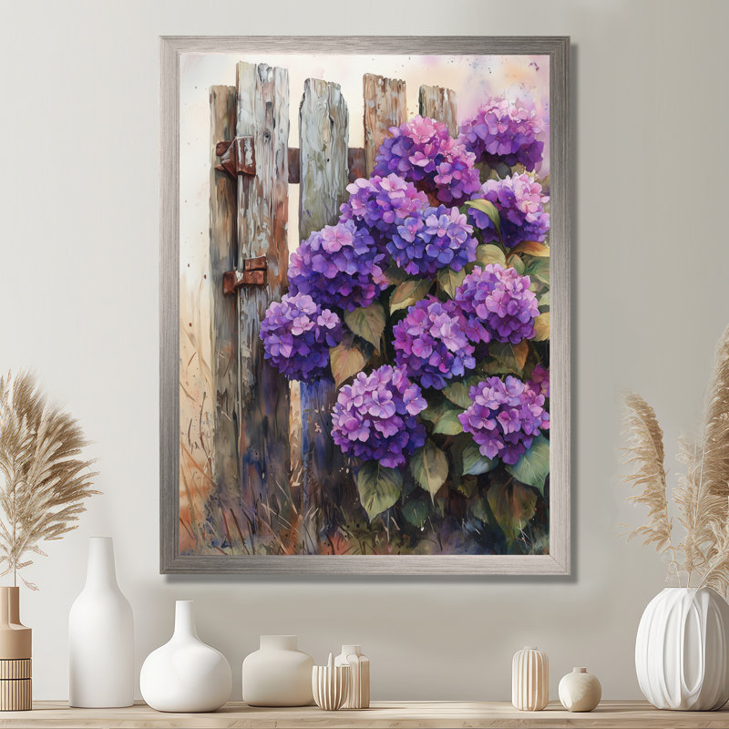 Eastep - Floral Canvas Prints, Silver, 32" H x 24" W, Framed Print without Mat