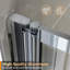 Balwan 20320mm 2032mm W x 3556mm H Hinged Framed Tub Door with Clear Glass