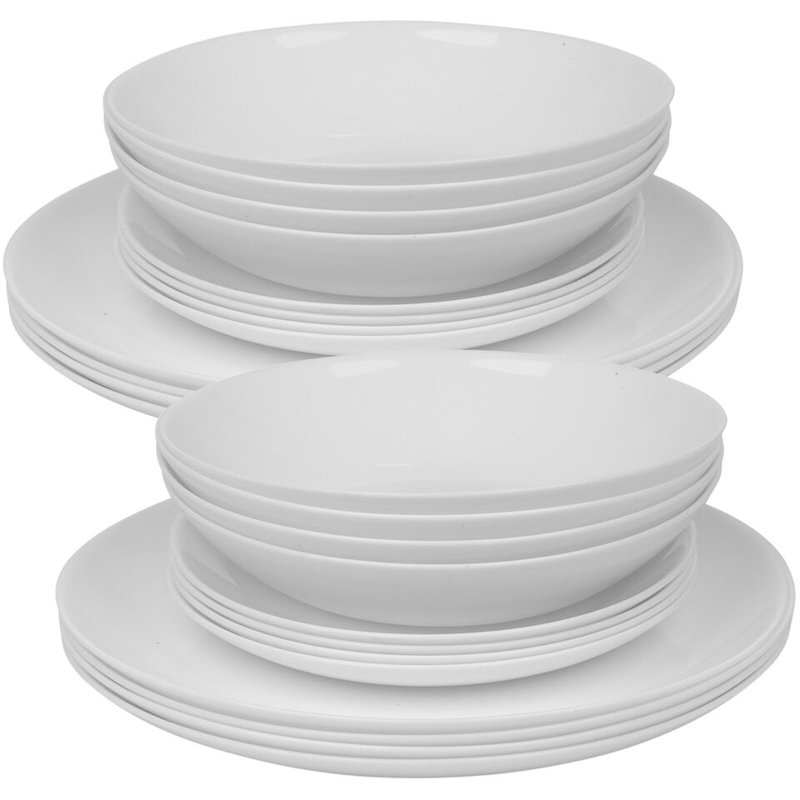 Piece Glass Dinnerware Set - Service for 8