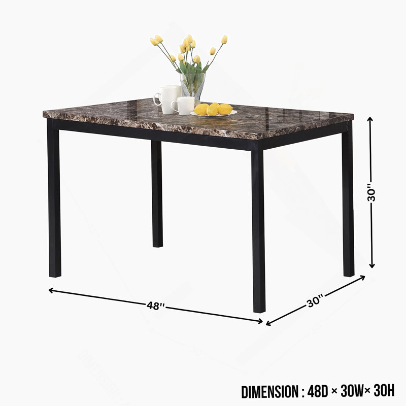 Ensemble de table de salle à manger 5 pièces pour la maison et la salle à manger, Blanc