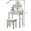 Ensemble coiffeuse et tabouret de maquillage Moniys-1004352924