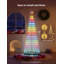 Éclairage d'arbre de Noël à cône de 7,5 pi avec application et commande vocale, 370 lumières à DEL RVBIC à changement de couleur, IP67 imperméable, synchro de musique pour décoration de Noël