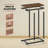 C-shaped Side Table with Heavy-duty Metal Frame-102957927