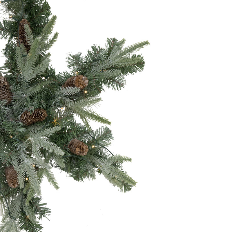 Couronne de Noël en forme de flocon de neige artificiel 32 po