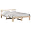 Bed Frame with Headboard Solid Pine Wood-2092905519-2092905528