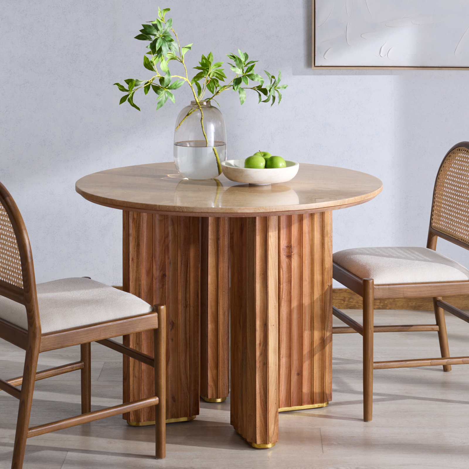 Irine Travertine Dining Table