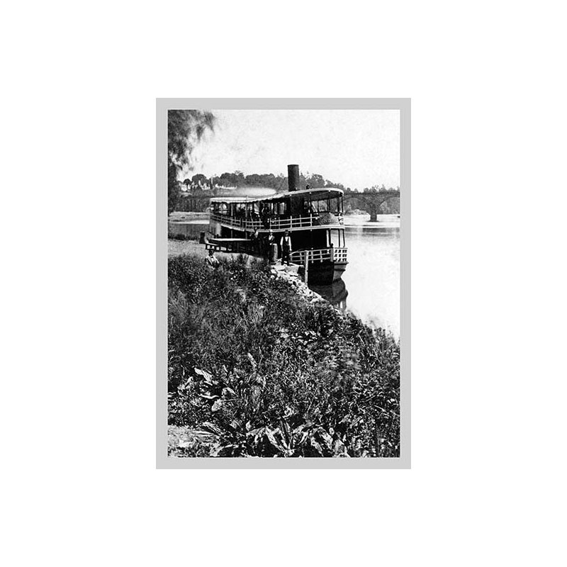 « riverboat »-reproduction de photo sans cadre, H 36 po x l 24 po x P 1,5 po