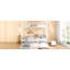 Lit superposé double au-dessus de grand lit double avec lit gigogne, en fer blanc, robuste et stable pour tous les décors ménagers. Assemblage sans effort.-1121715980-1121716211