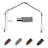 Hazel Adjustable 28" to 48" 0.81" Bay Window Single Curtain Rod-2015162736-2087676159