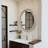 Round Wall Mirror With Beaded Trim