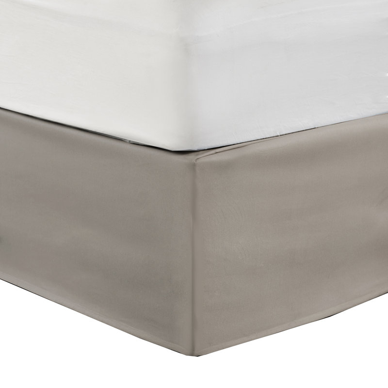 Khaki Polyester Adjustable Wrap Around Bed Skirt