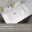 20 In. L Rectangular Bathroom Sink In White Ceramic Undermount Vessel Sink With Overflow Undercounter Single Basin