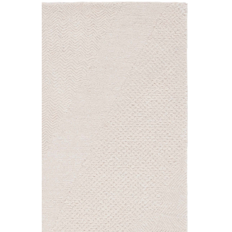 Lakosha Pine Hand Tufted Wool & Cotton Abstract Rug, Rectangle 8' x 10'