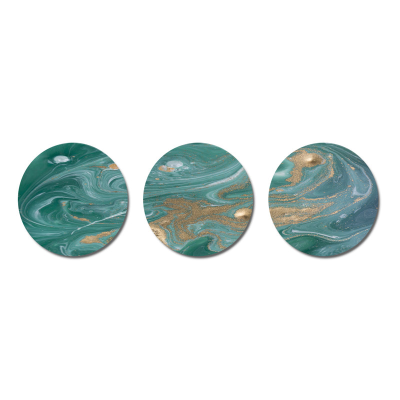 Modern Abstract Wall Decor on Metal
