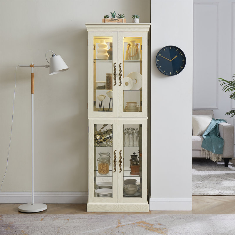 Vitrine lumineuse vitrée