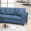 Canapé modulaire 2 pièces en bleu