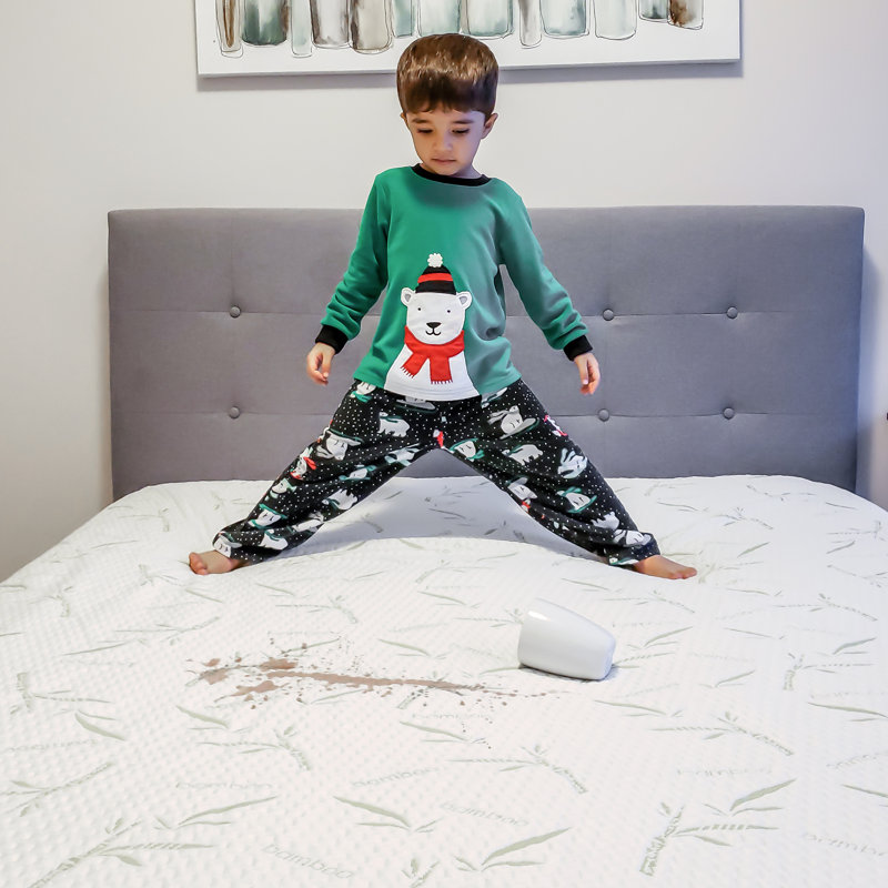 Protège-matelas en rayonne - imperméable, rafraîchissant, Grand