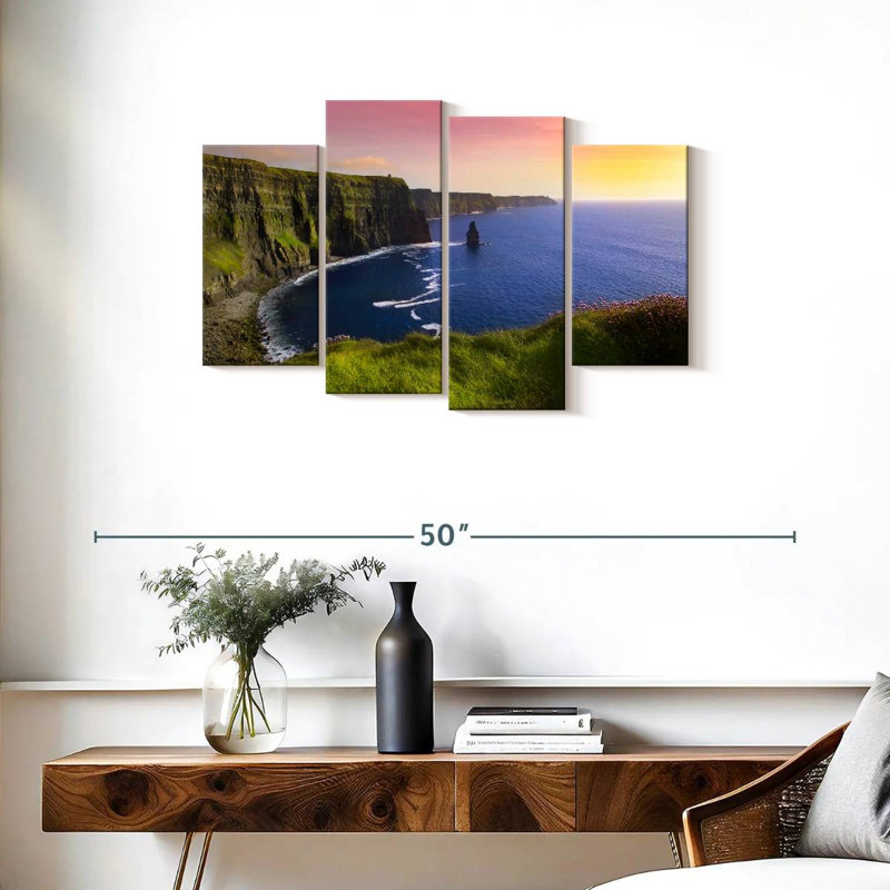 Nicci Moher Cliffs Sunrise, 22" H x 36" W