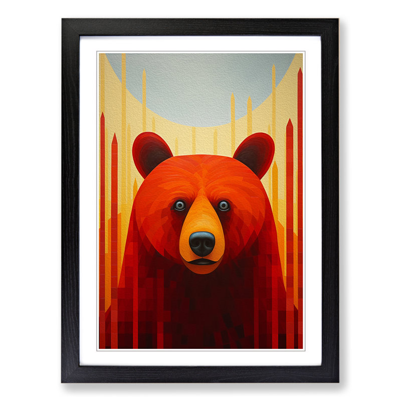 Single Picture Frame Print on Wood, Black Framed, 64cm H x 46cm W