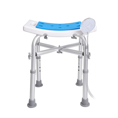 Chaises d'appoint pour douche intérieure, tabouret à hauteur réglable avec support à barre transversale, siège pour baignoire, siège de tabouret de baignoire antidérapant pour personnes à mobilité réduite