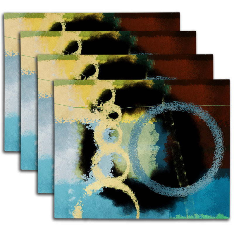 Napperon abstrait en polyester