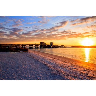 Beach At Sunrise - Wrapped Canvas Print