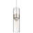 Nash 1 Light LED Pendant - Brushed Steel Finish-1529690986