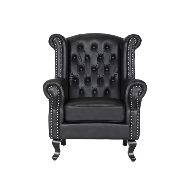 Panavista Wingback Chair, Black