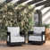 Everlee Metal Outdoor Swivel Chair