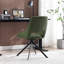 Chaise de bureau pivotante en similicuir avec accoudoirs et base stationnaire Jakavian-878900198