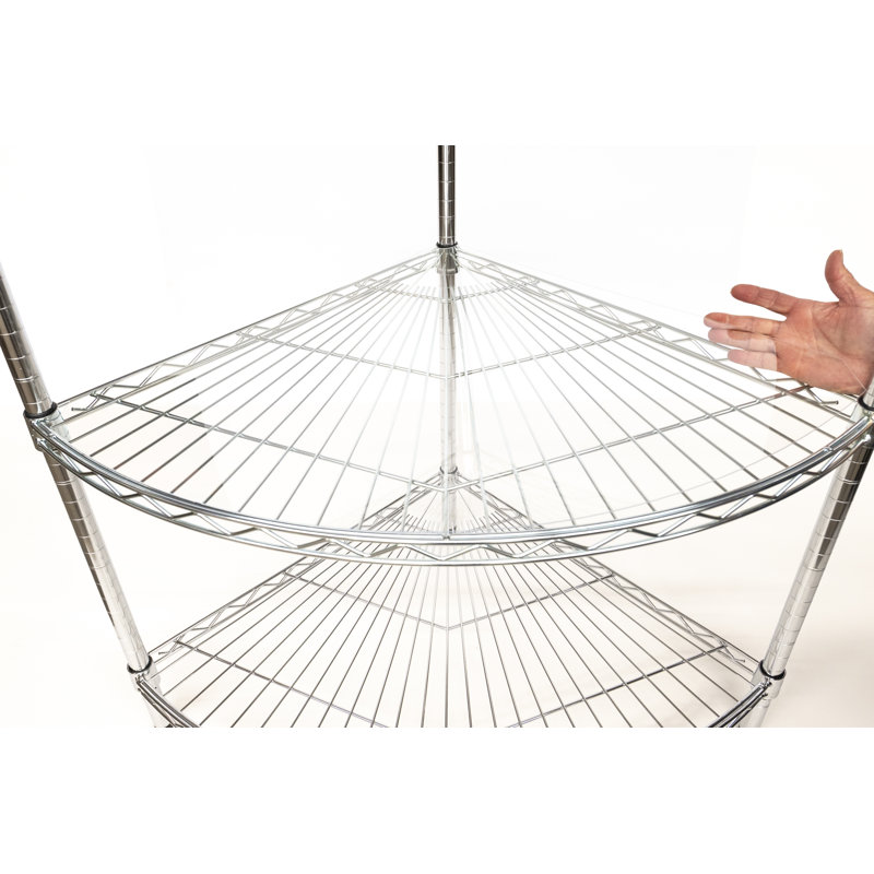 Acrylic Radius Shelf Liner, 0.06" H x 24" W x 24" D