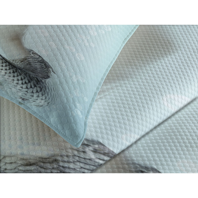 Ambesonne Mermaid Bedspread Mythologic Lady Nautical, King Bedspread + 2 Standard Shams