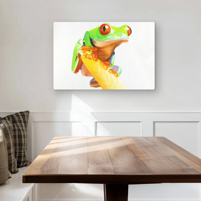 Curious Frog - Exotic Reptile Metal Print Decor