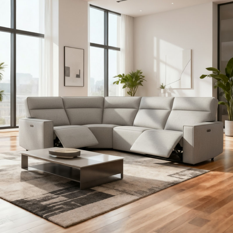 Canapé modulaire inclinable électrique inclinable 4 pièces Phillipsburg