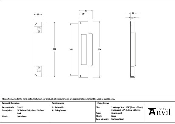 Product Dimensions