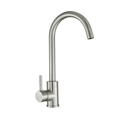 Kitchen Sink Faucet With Single Handles, Brushed Nickel